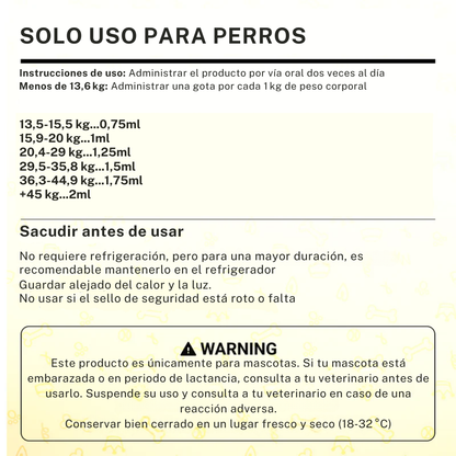 Areo™️ Nano-Gotas Orales — Soporte Visual Canino