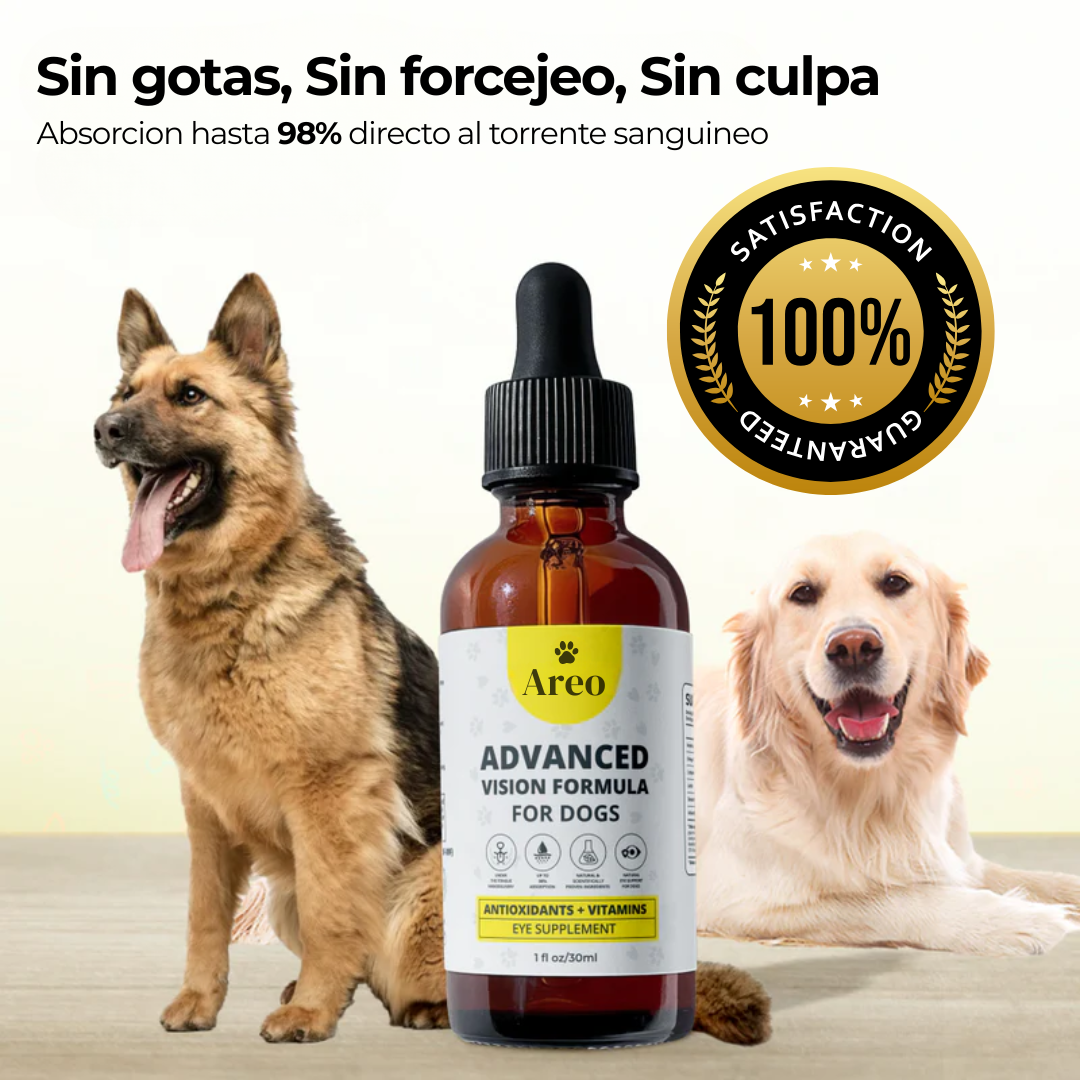 Areo™️ Nano-Gotas Orales — Soporte Visual Canino